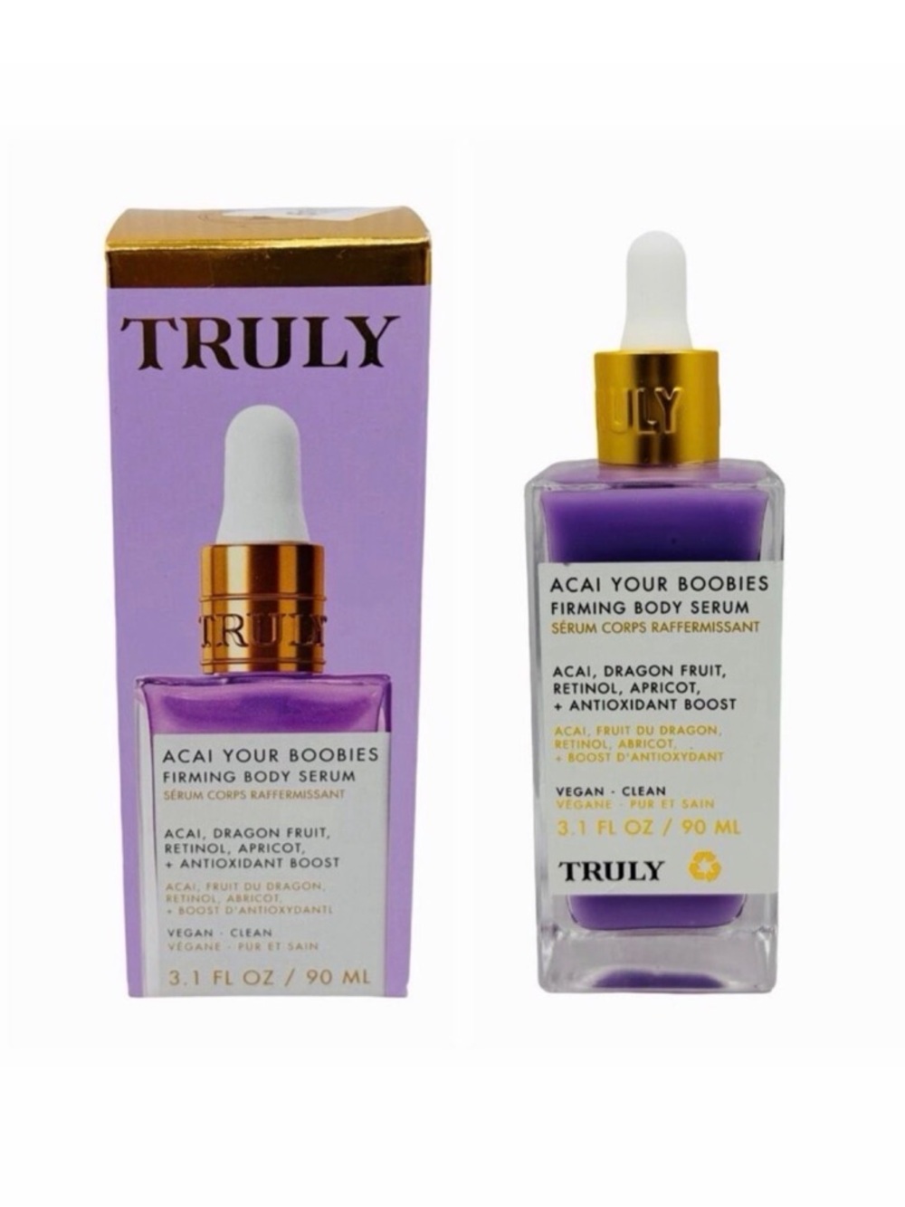 TRULY Açaí Your Boobies Firming Body Serum - 3.1 fl oz / 90 ml